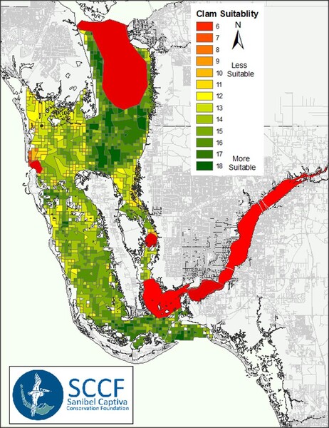 Clam Habitat Suitability Map